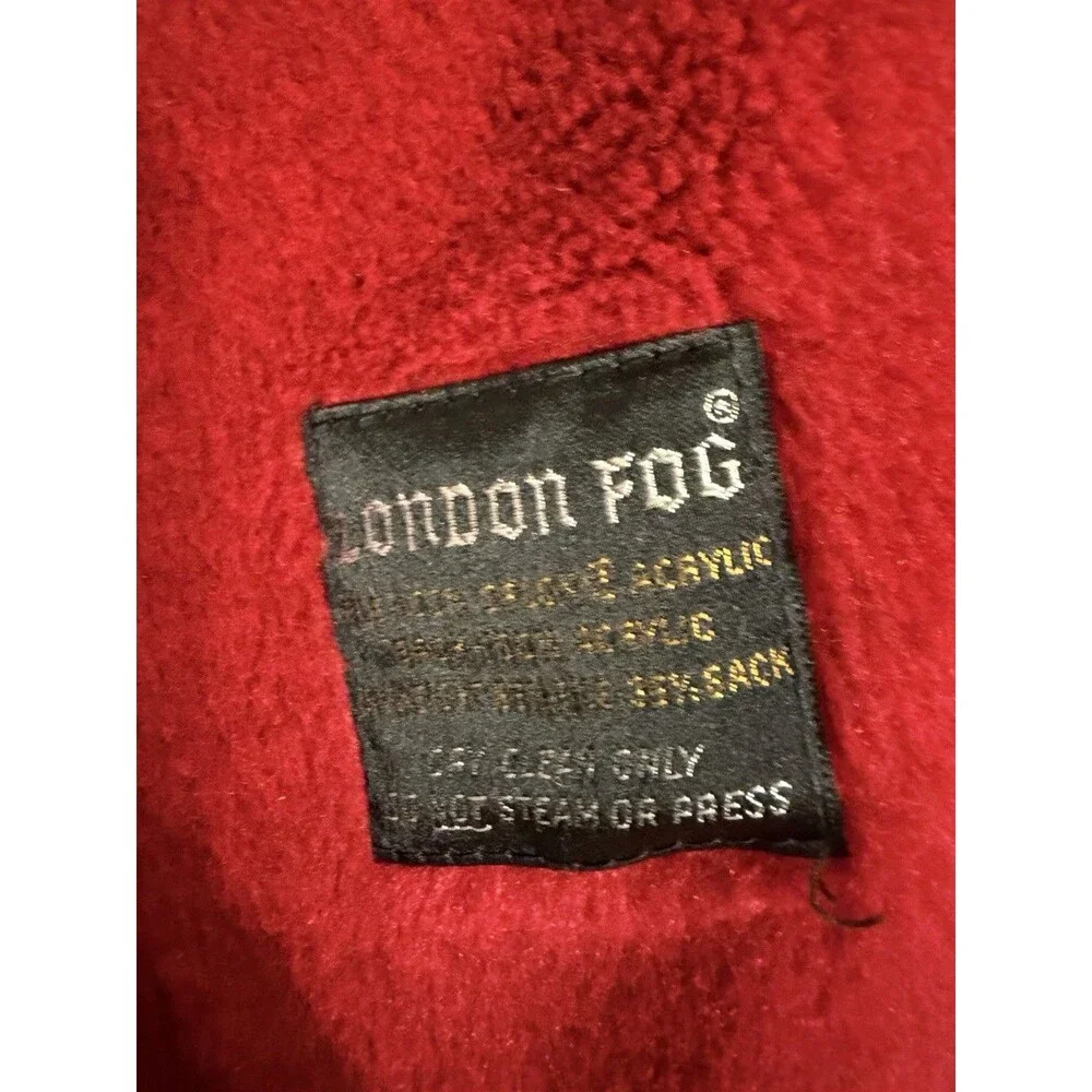 London Fog Navy Blue Lined Double Breasted Trench Coat Size Men’s 42 Long